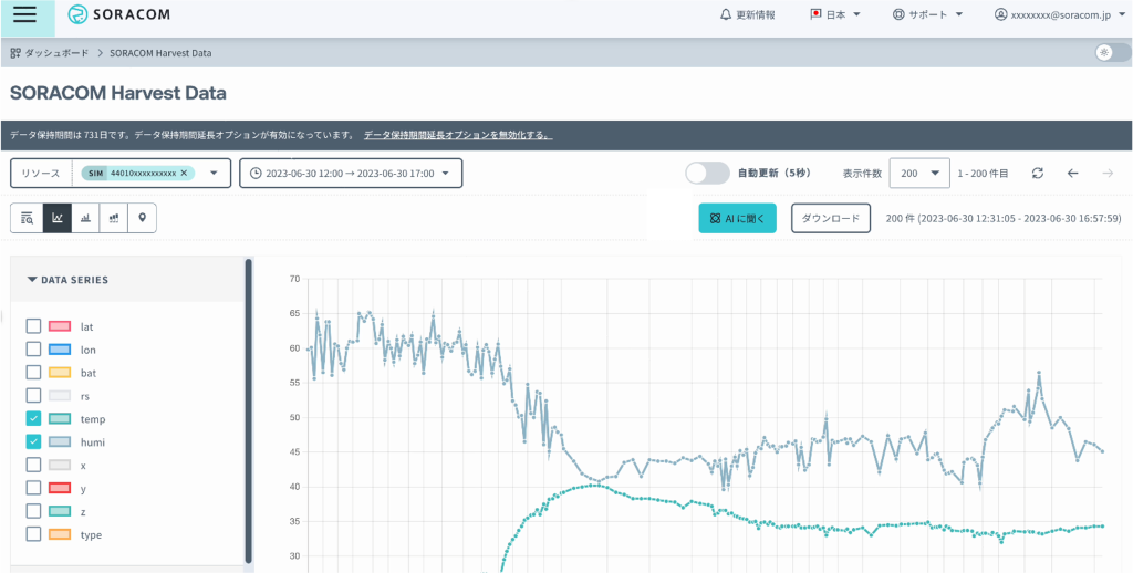 ChatGPTを活用してIoTデータを分析する 「SORACOM Harvest Data Intelligence」